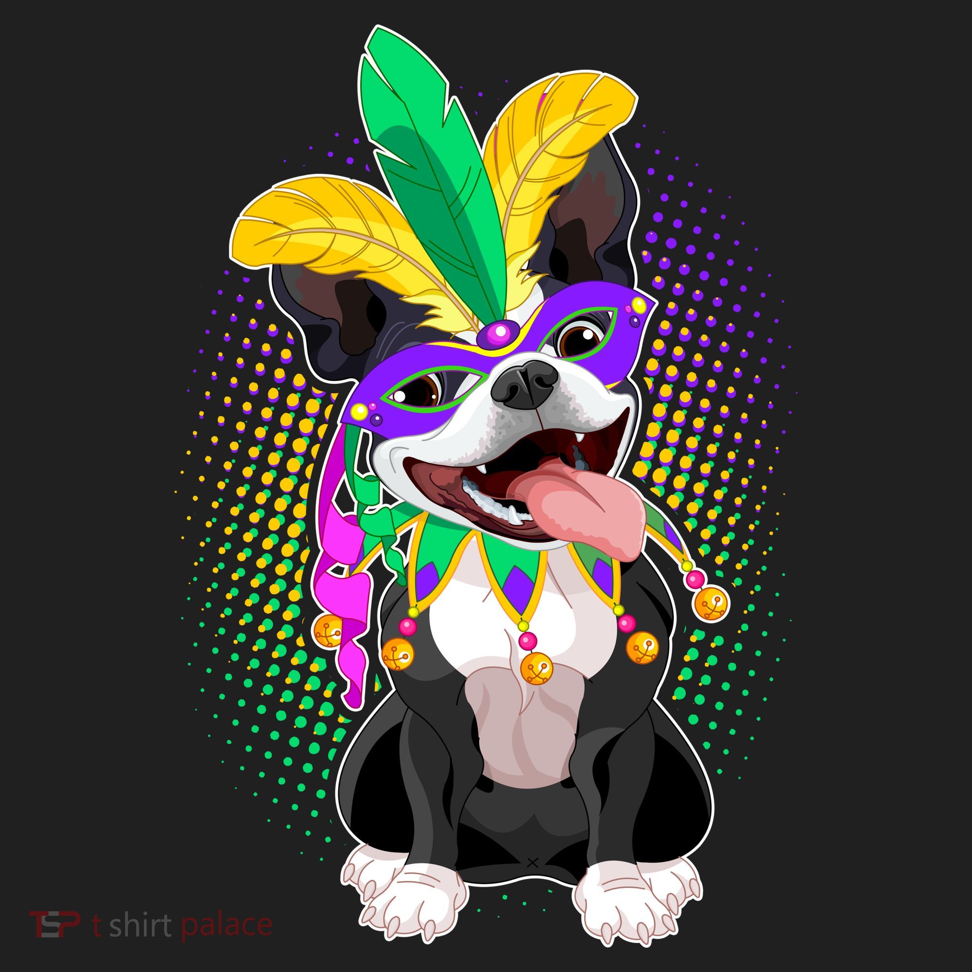 Mardi Gras Party Dog Tumbler