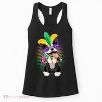 Mardi Gras Party Dog Women's Tank Top thumb 0