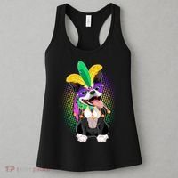 Mardi Gras Party Dog Women's Tank Top thumb 3