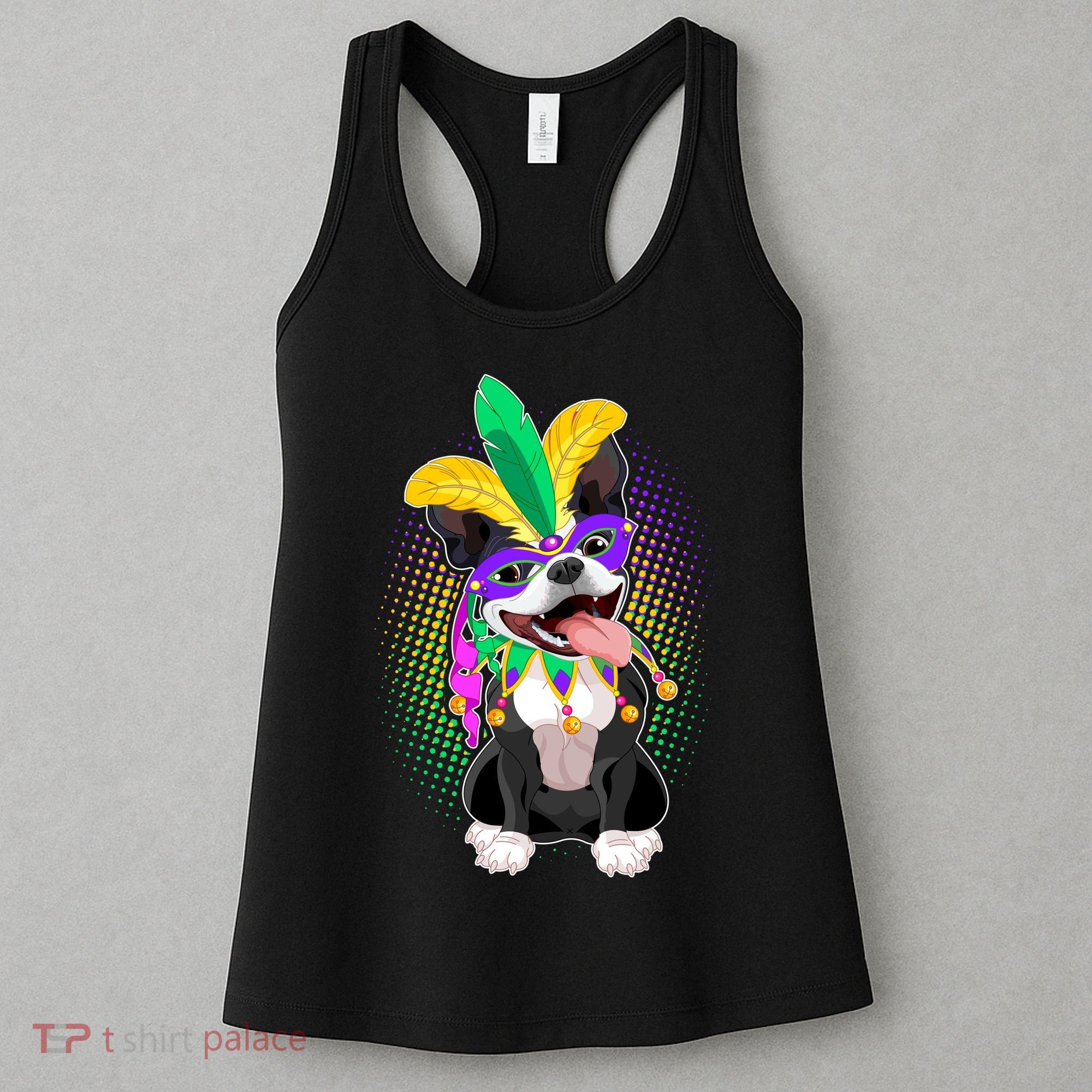 Mardi Gras Party Dog Women's Tank Top