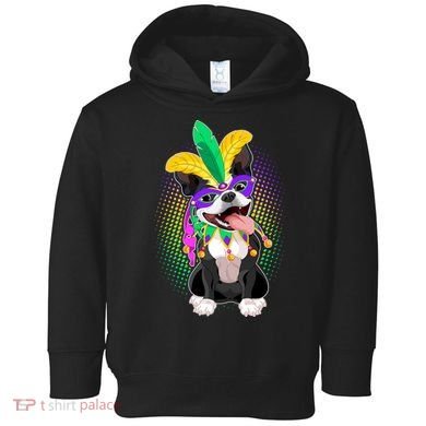 Mardi Gras Party Dog Toddler Hoodie