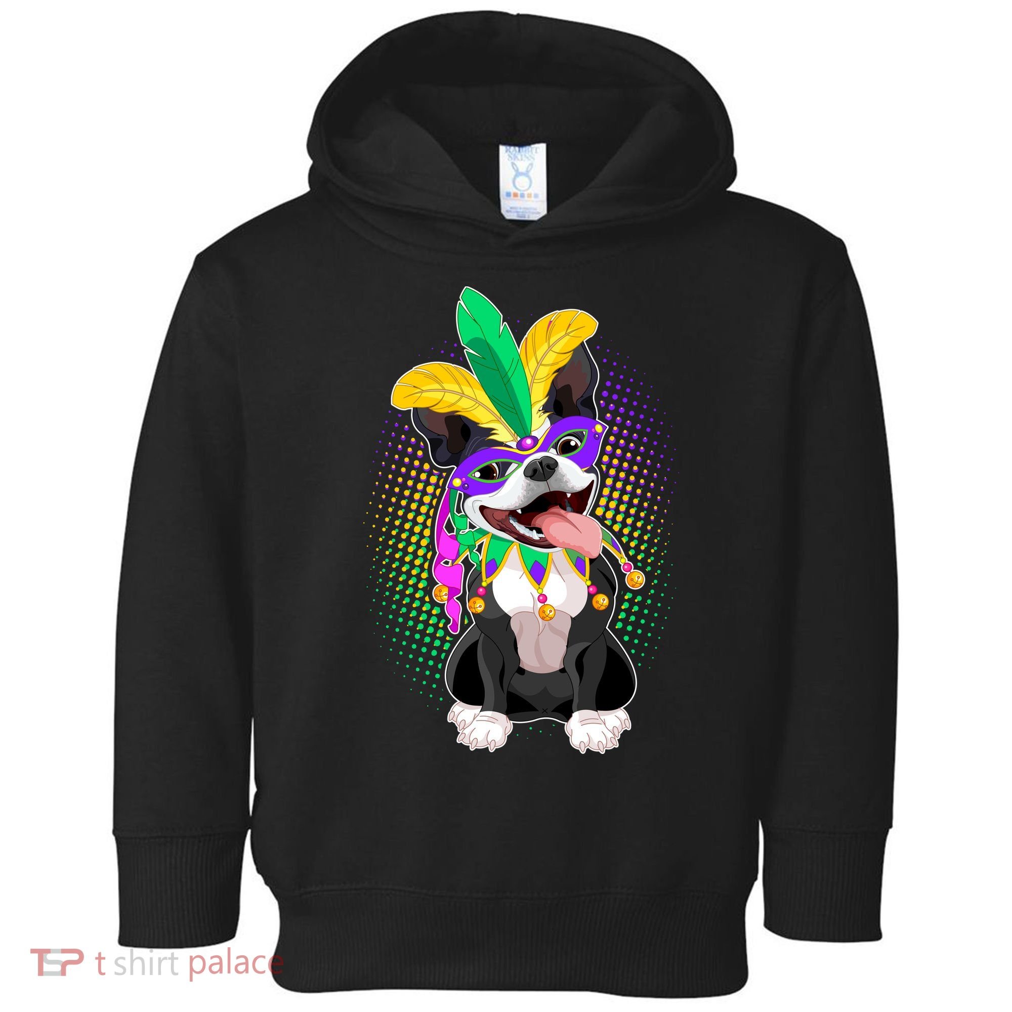 Mardi Gras Party Dog Toddler Hoodie
