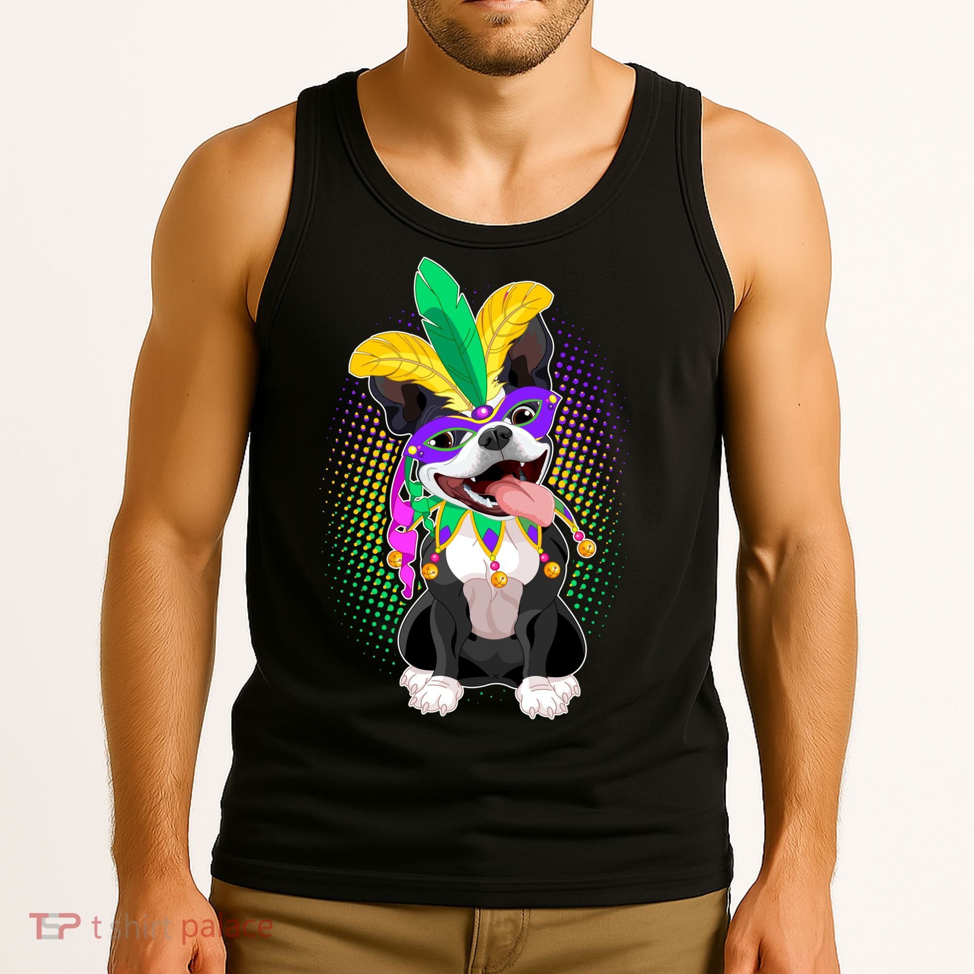 Mardi Gras Party Dog Tank Top