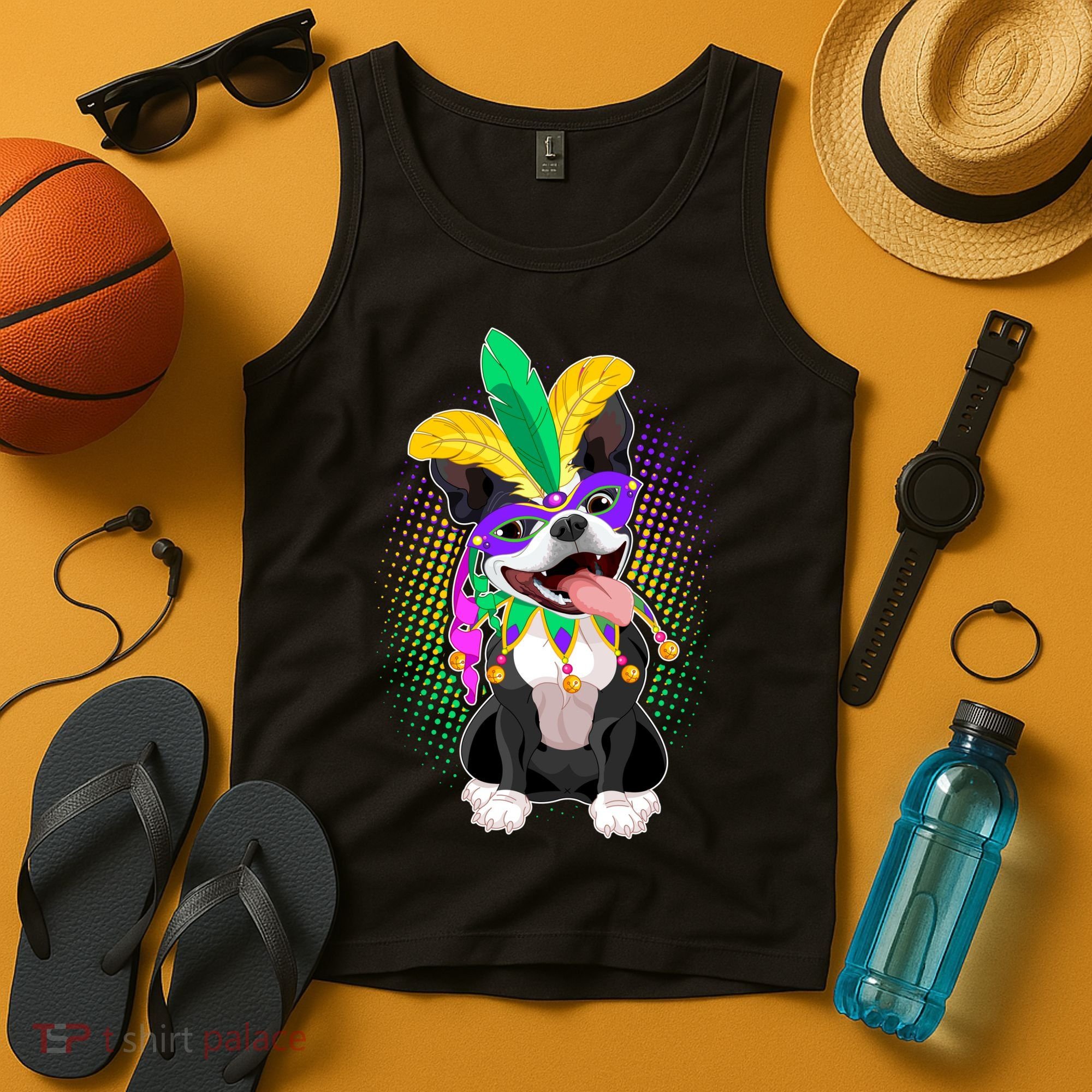 Mardi Gras Party Dog Tank Top