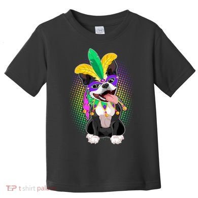 Mardi Gras Party Dog Toddler T-Shirt