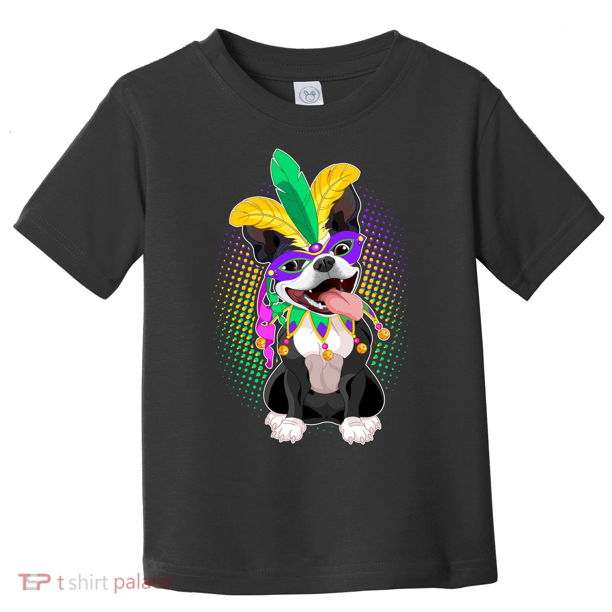 Mardi Gras Party Dog Toddler T-Shirt