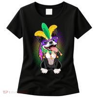 Mardi Gras Party Dog Women's T-Shirt thumb 0