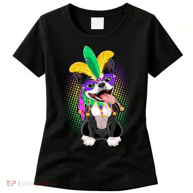 Mardi Gras Party Dog Women's T-Shirt