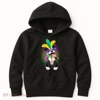 Mardi Gras Party Dog Kids Hoodie thumb 0
