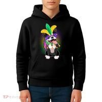 Mardi Gras Party Dog Kids Hoodie thumb 4