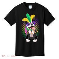 Mardi Gras Party Dog Kids T-Shirt thumb 0
