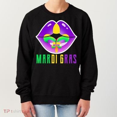 Mardi Gras Party Lips Women's Sweatshirt