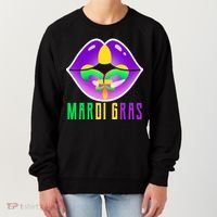 Mardi Gras Party Lips Women's Sweatshirt thumb 0
