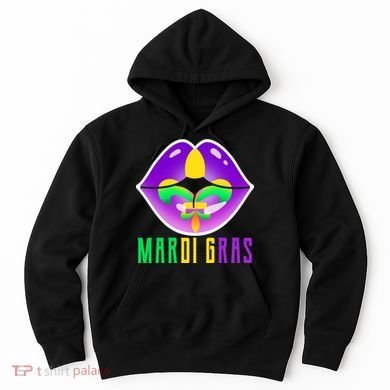 Mardi Gras Party Lips Hoodie
