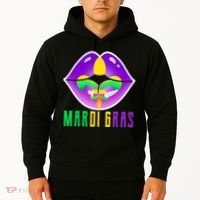 Mardi Gras Party Lips Hoodie thumb 2