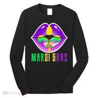 Mardi Gras Party Lips Long Sleeve Shirt thumb 0
