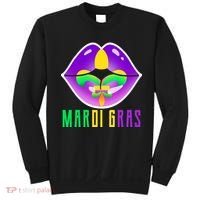 Mardi Gras Party Lips Sweatshirt thumb 0