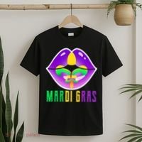 Mardi Gras Party Lips T-Shirt thumb 2