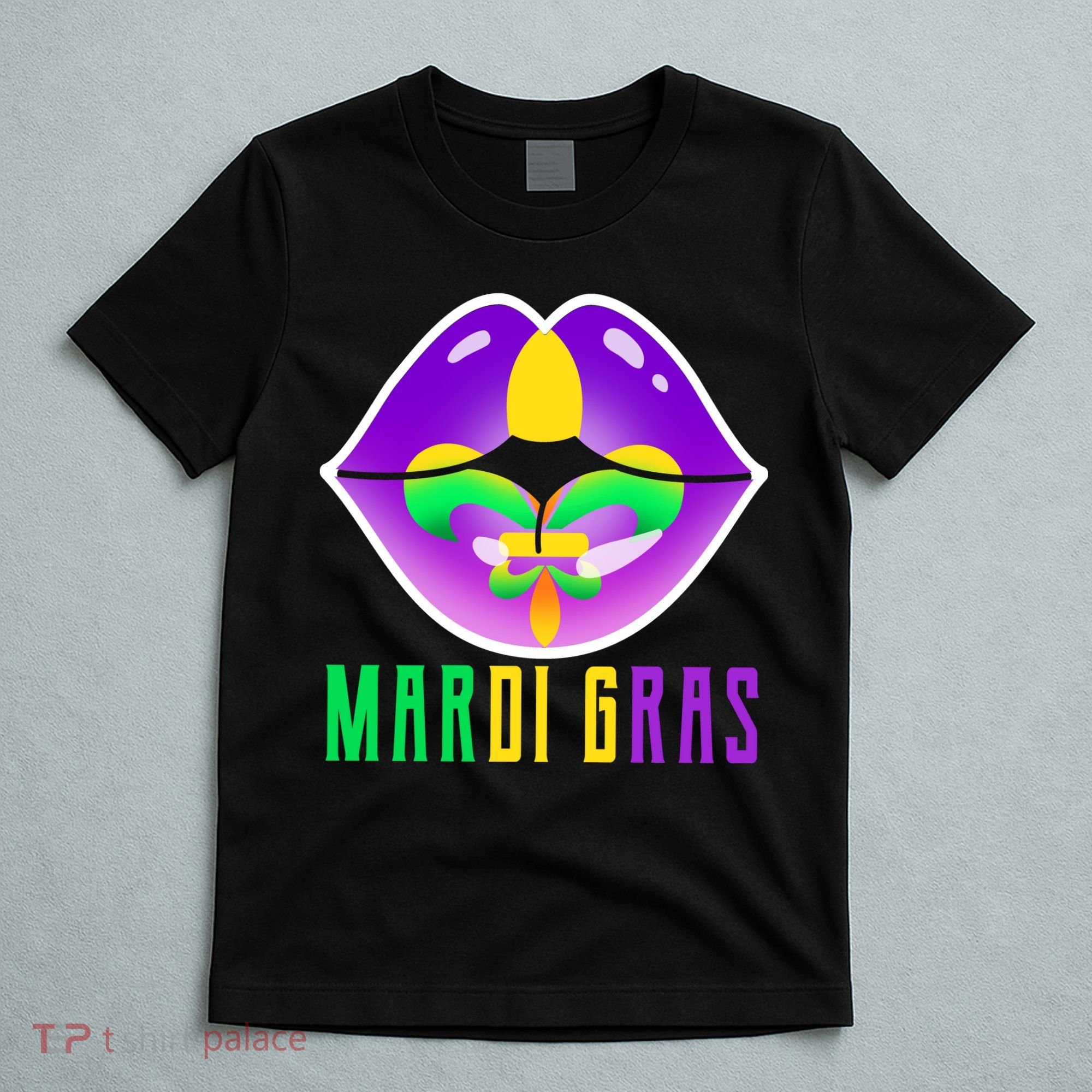 Mardi Gras Party Lips T-Shirt
