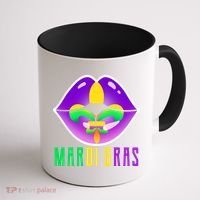 Mardi Gras Party Lips Coffee Mug thumb 1
