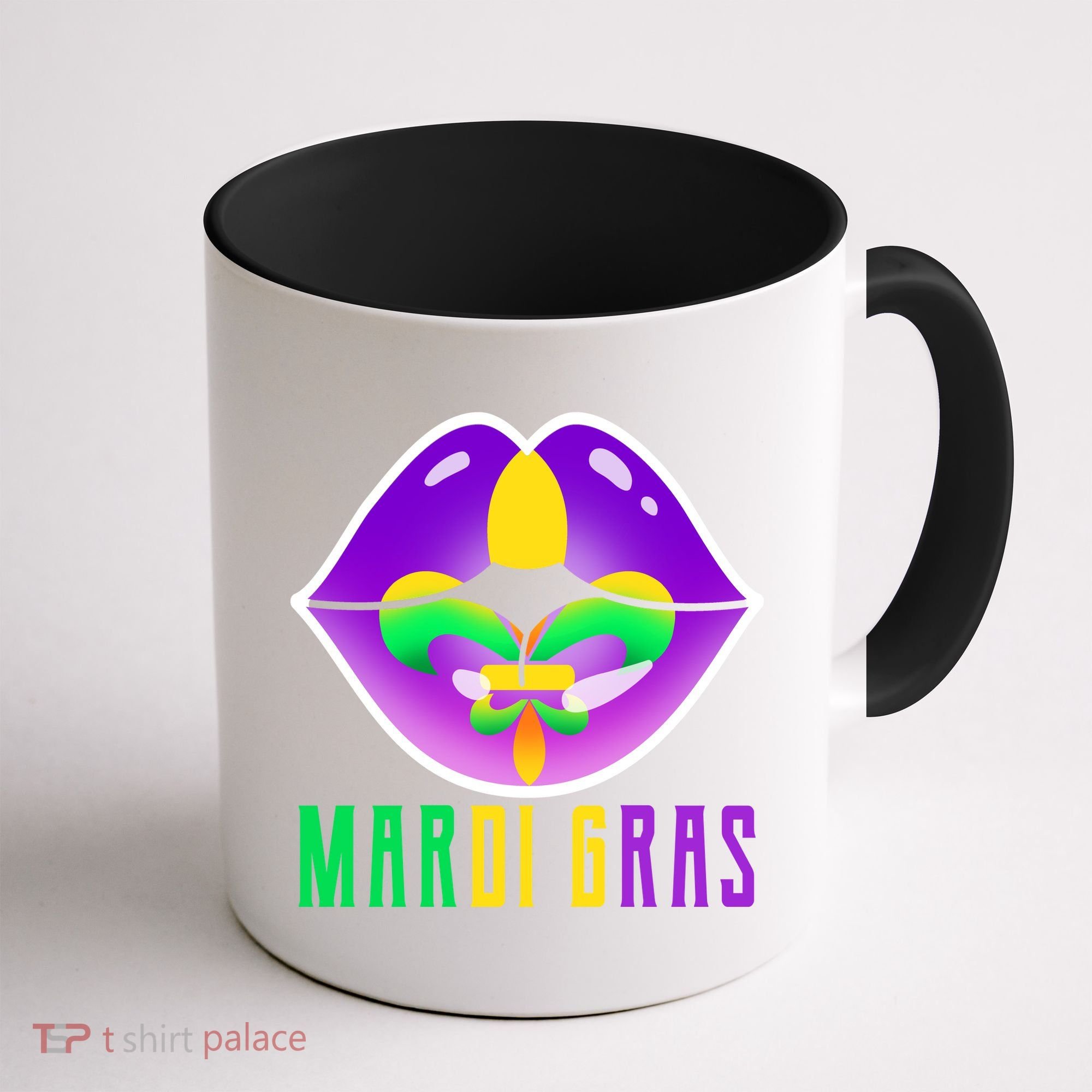 Mardi Gras Party Lips Coffee Mug