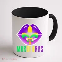 Mardi Gras Party Lips Coffee Mug thumb 1