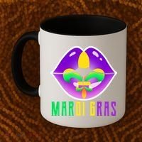 Mardi Gras Party Lips Coffee Mug thumb 2