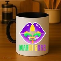Mardi Gras Party Lips Coffee Mug thumb 4