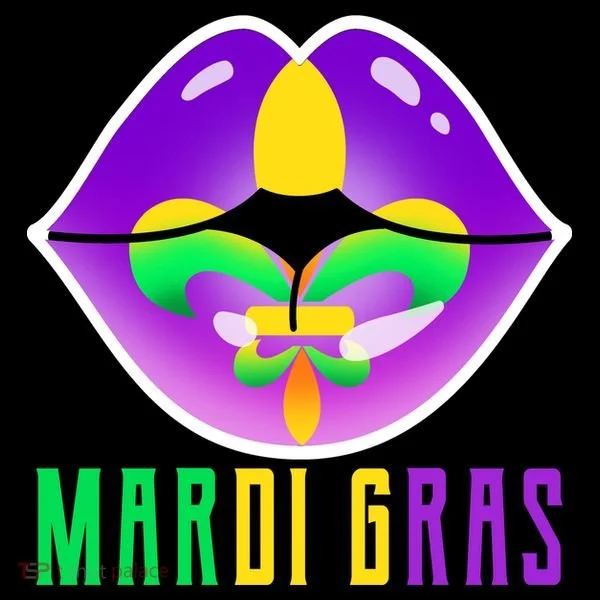 Mardi Gras Party Lips Coffee Mug