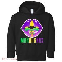 Mardi Gras Party Lips Toddler Hoodie thumb 0