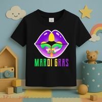 Mardi Gras Party Lips Toddler T-Shirt thumb 3
