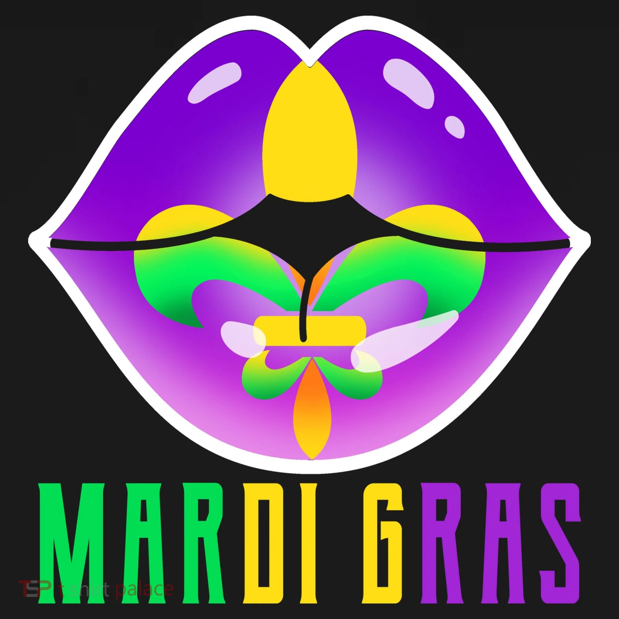 Mardi Gras Party Lips Visor