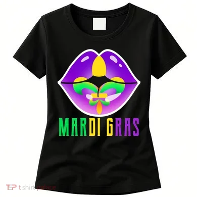 Mardi Gras Party Lips Women's T-Shirt
