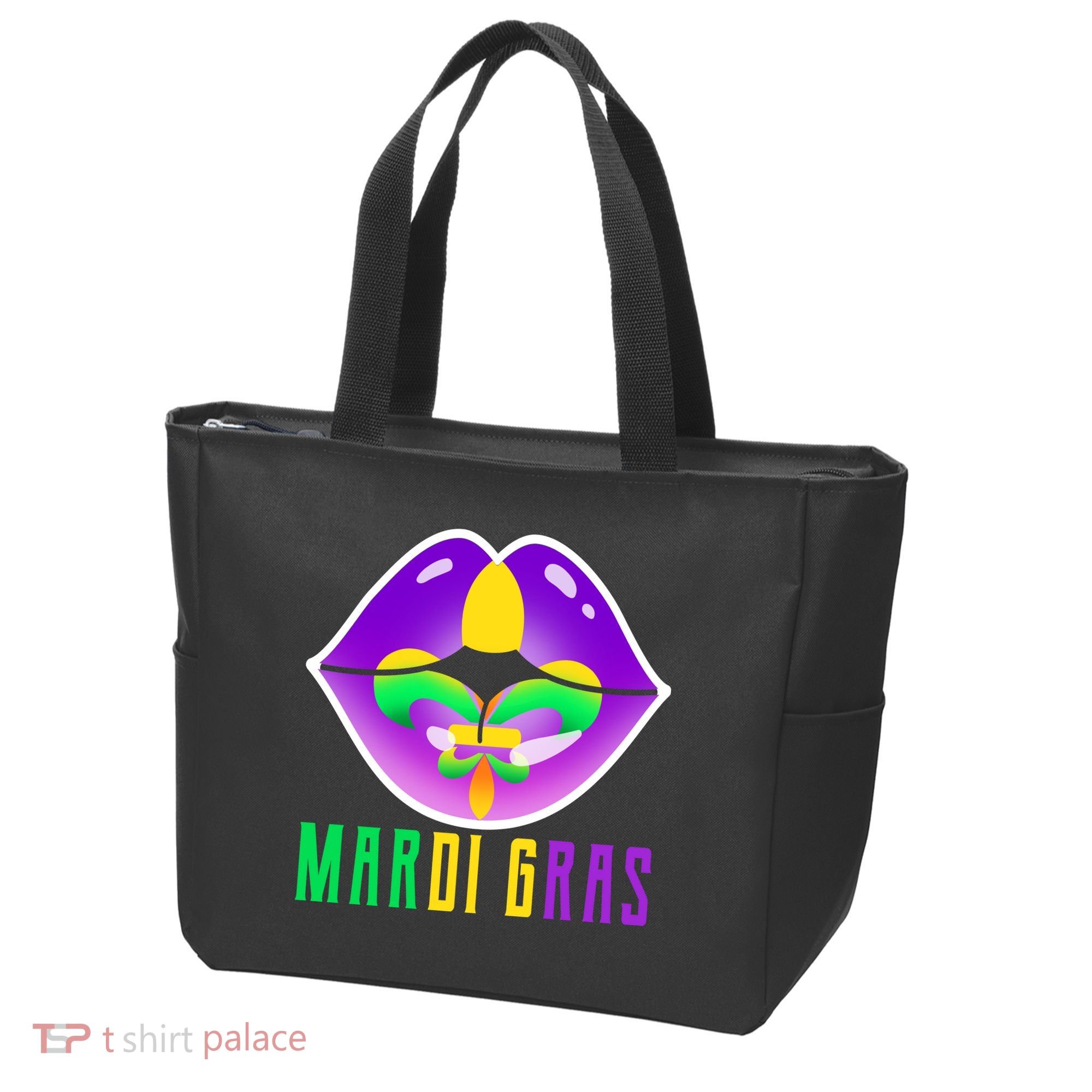 Mardi Gras Party Lips Tote Bag
