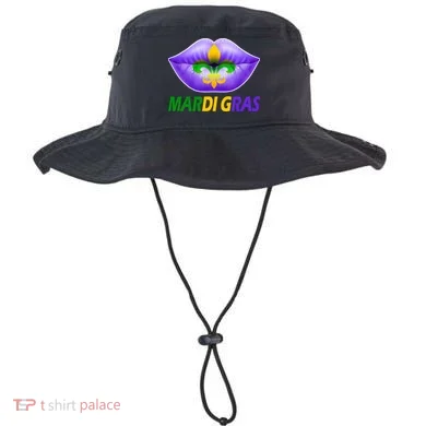 Mardi Gras Party Lips Fleur De Lis Bucket Hat