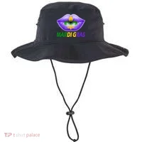 Mardi Gras Party Lips Fleur De Lis Bucket Hat thumb 0