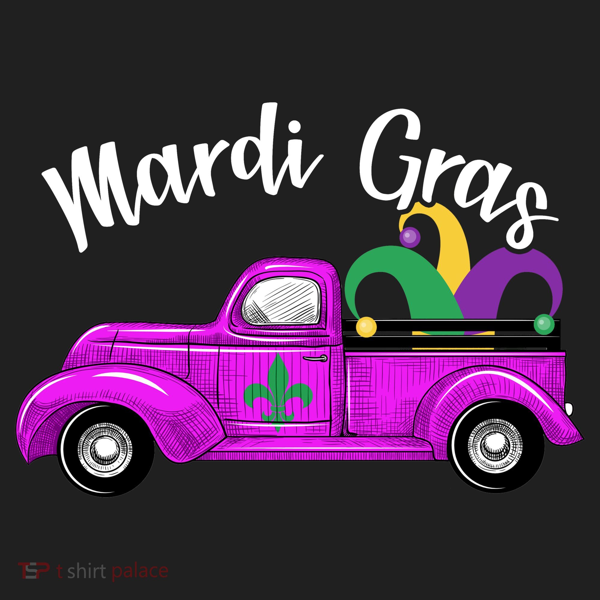 Mardi Gras Party Truck Women's Sweatshirt