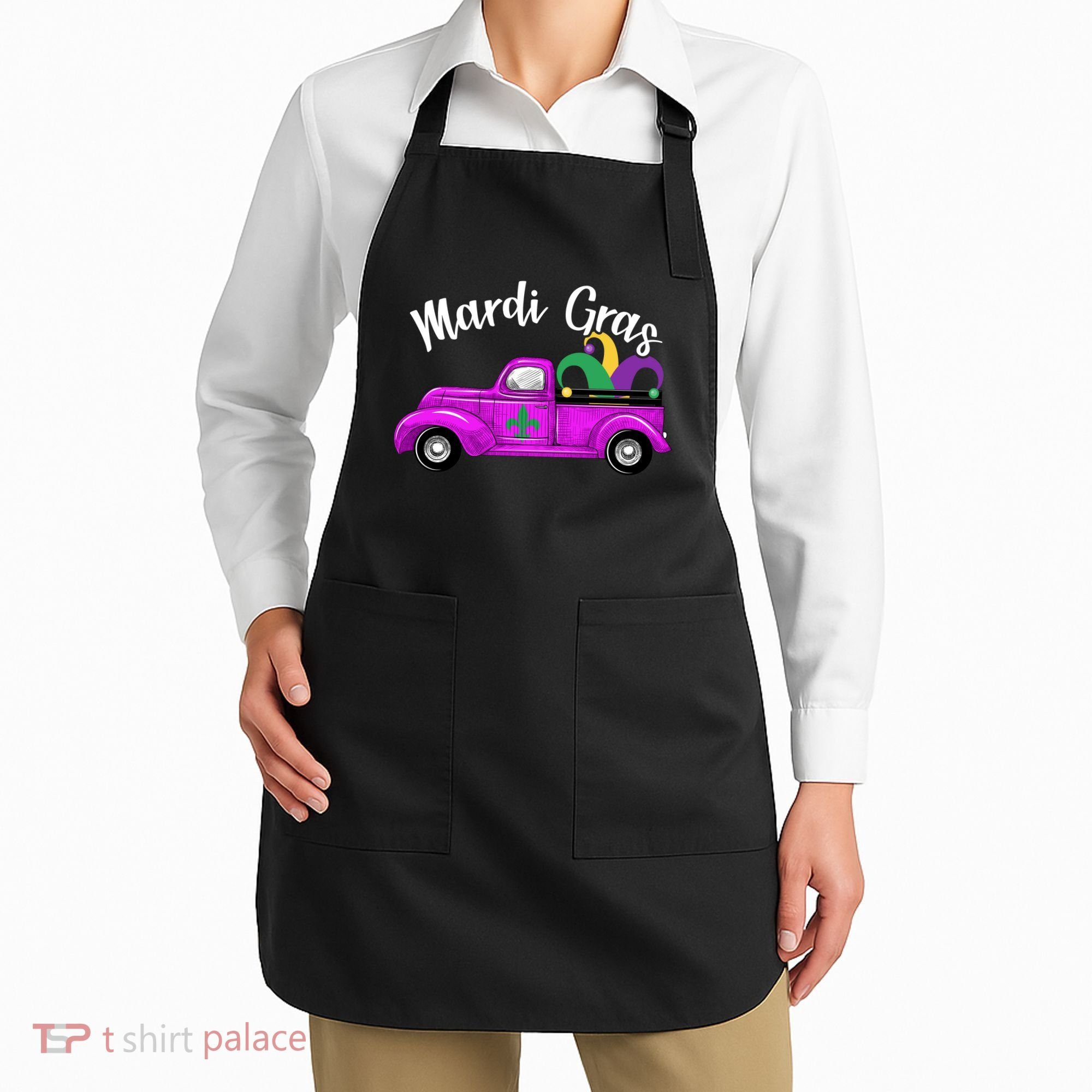 Mardi Gras Party Truck Apron