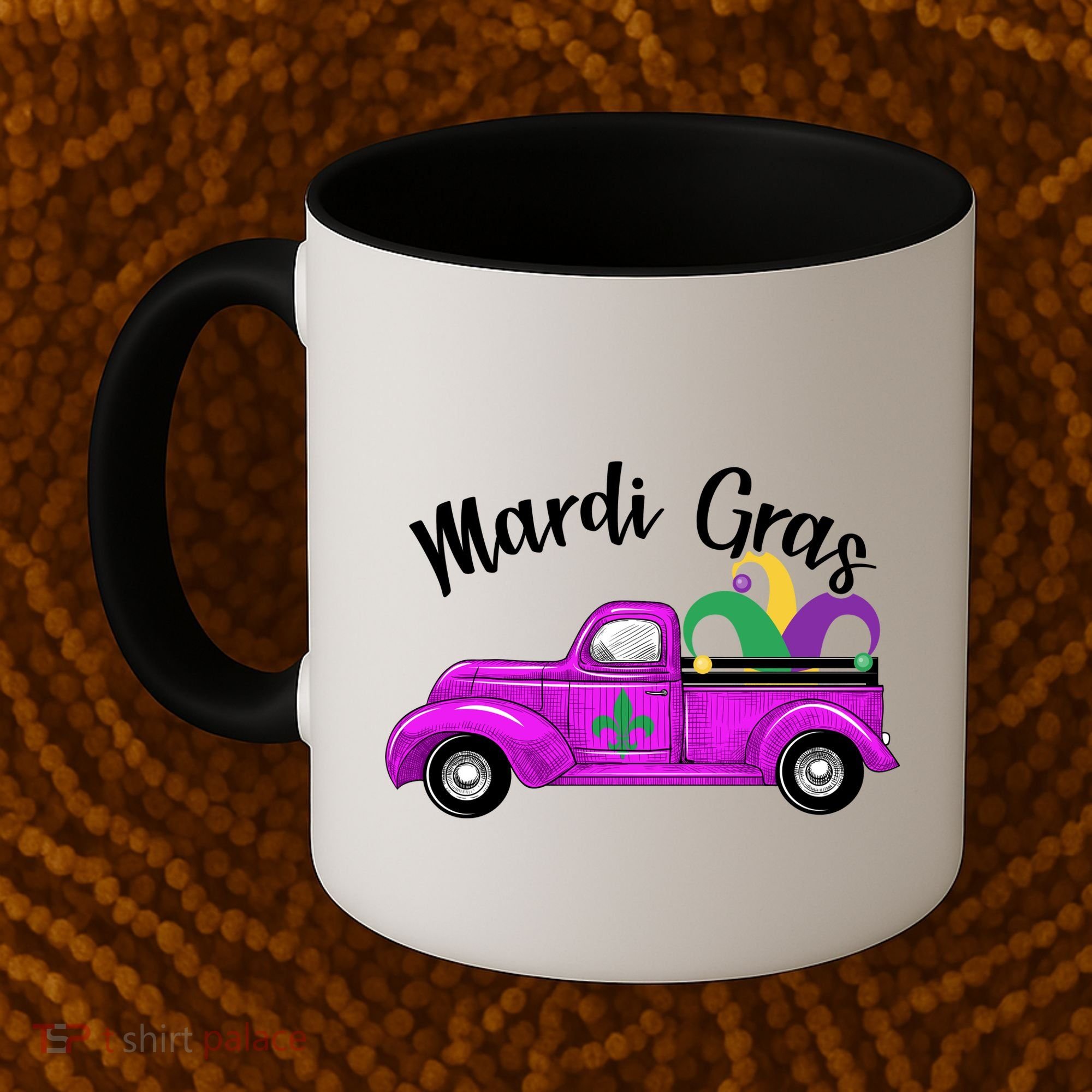 Mardi Gras Party Truck Coffee Mug