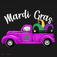 Mardi Gras Party Truck Women's Hoodie thumb 2