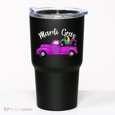 Mardi Gras Party Truck Tumbler