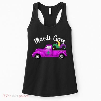 Mardi Gras Party Truck Women's Tank Top