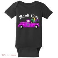 Mardi Gras Party Truck Baby Bodysuit thumb 0