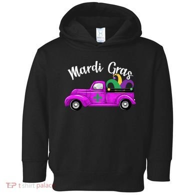Mardi Gras Party Truck Toddler Hoodie