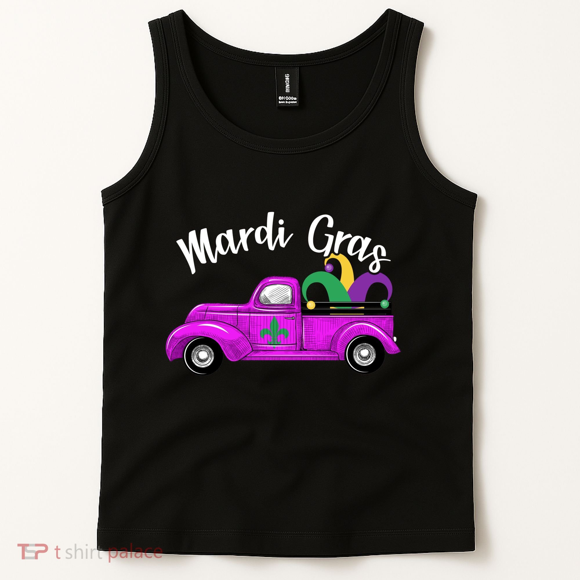 Mardi Gras Party Truck Tank Top