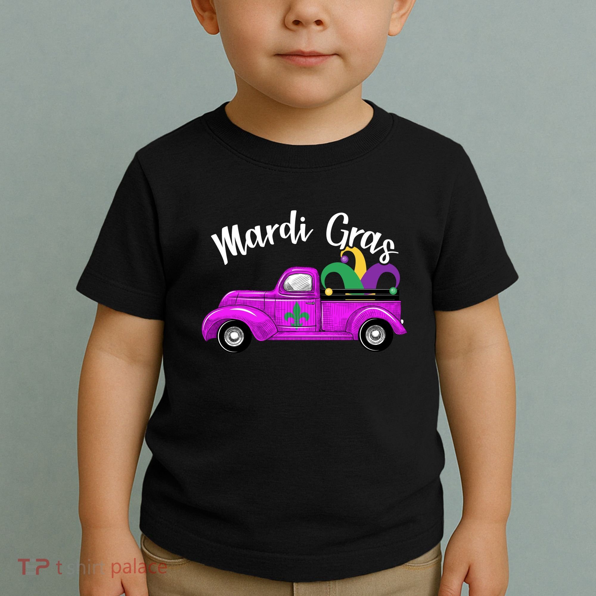 Mardi Gras Party Truck Toddler T-Shirt