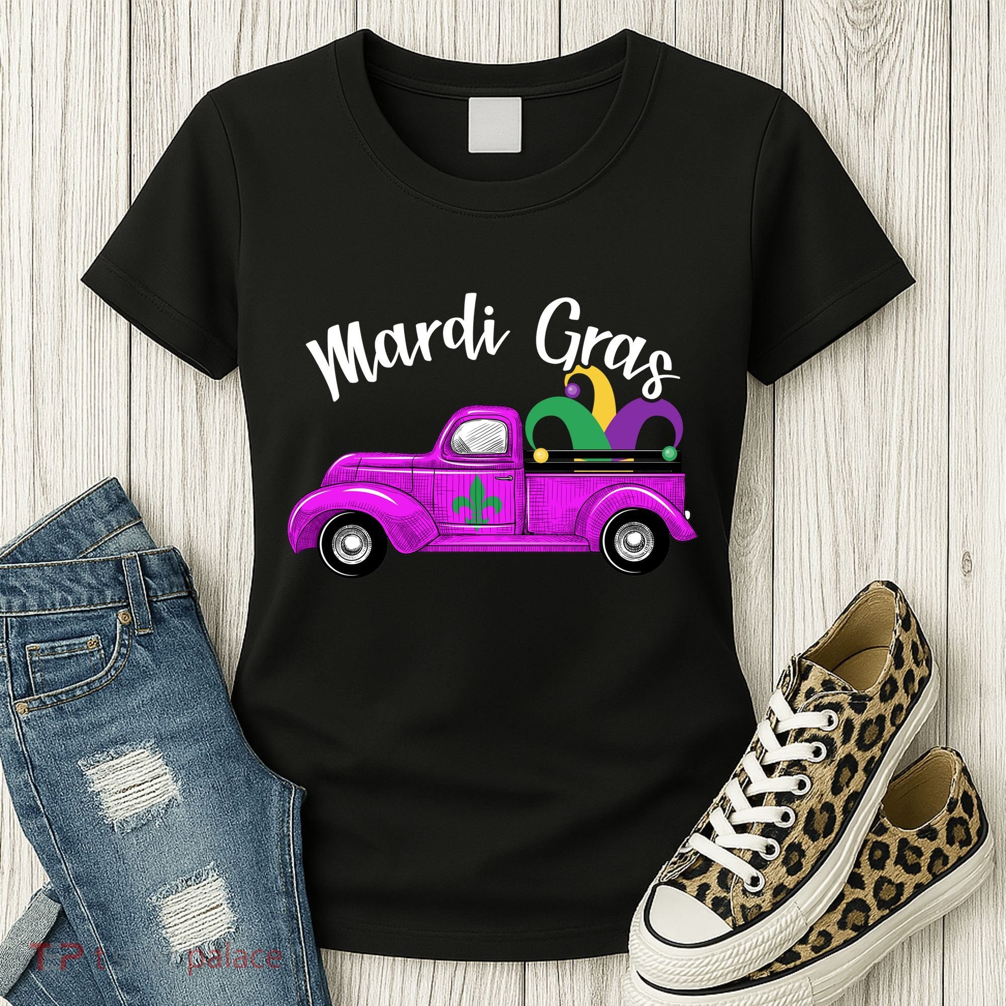 Mardi Gras Party Truck Women's T-Shirt