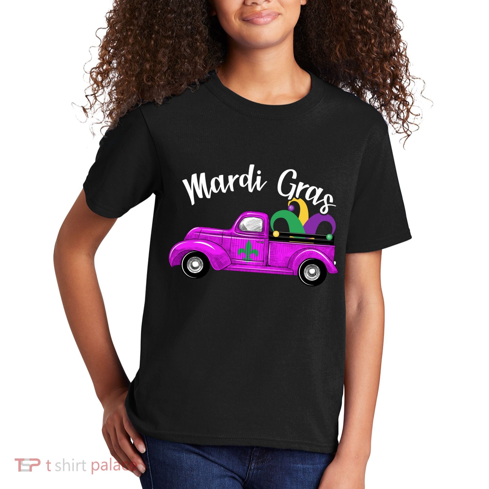 Mardi Gras Party Truck Kids T-Shirt