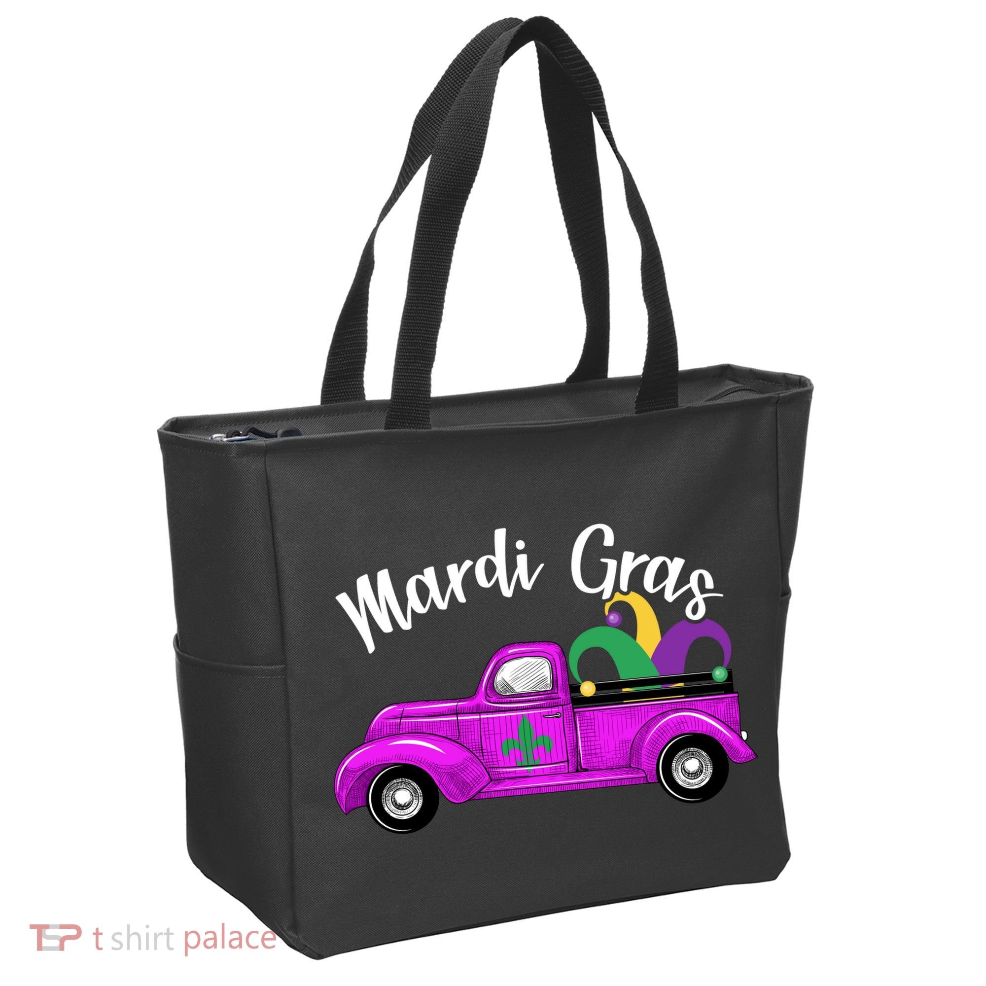 Mardi Gras Party Truck Tote Bag