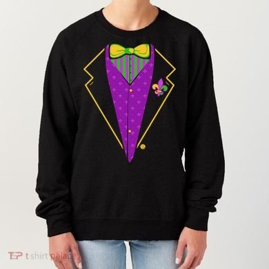 Mardi Gras Party Tux Women's Sweatshirt